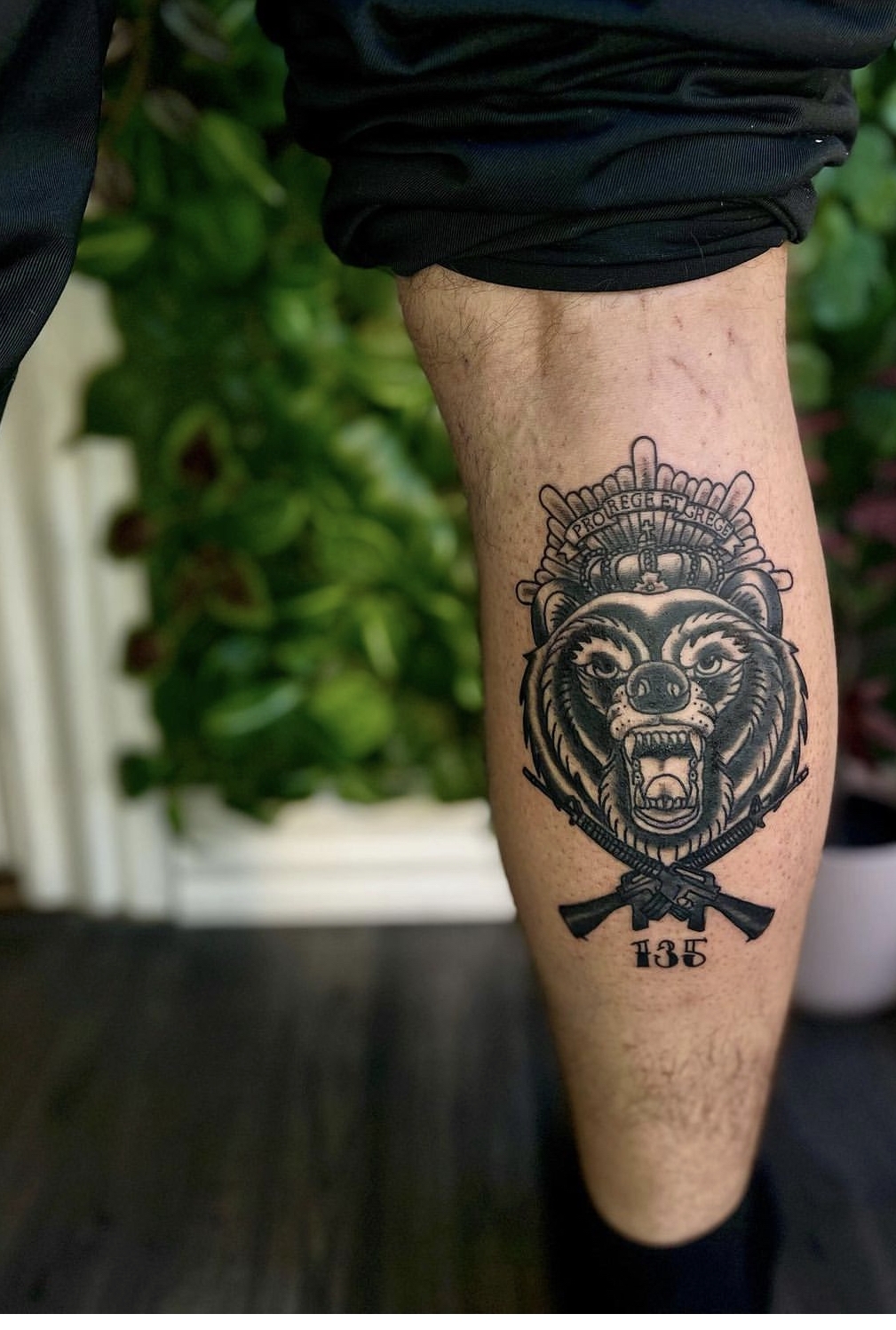 black and grey tattoo løve